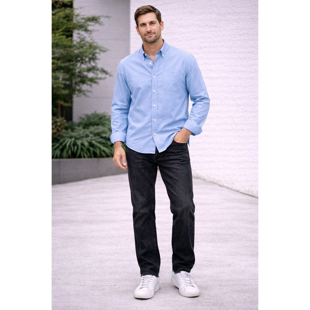 Rustler Black Straight Leg Jeans Men's 38x28.5‎ Faded Denim Workwear Pants